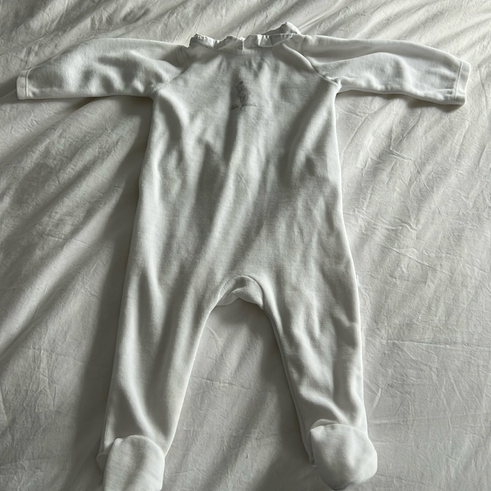 Like new Velour Footie from Jacadi